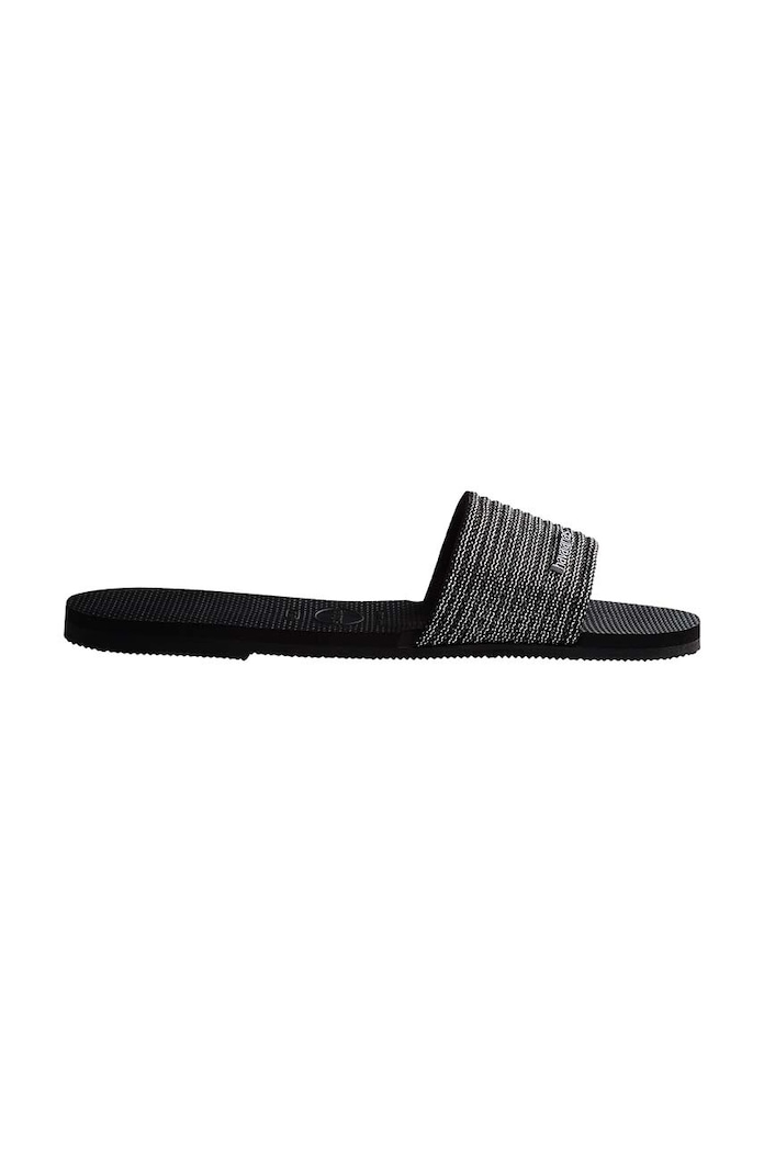 Šľapky Havaianas YOU MALTA METALLIC plochý čierna 4147312.0090