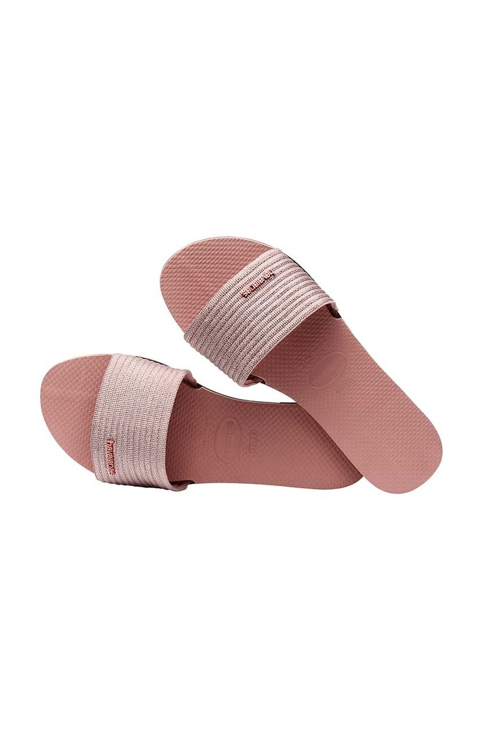 Havaianas klapki YOU MALTA METALLIC różowy 4147312.3544