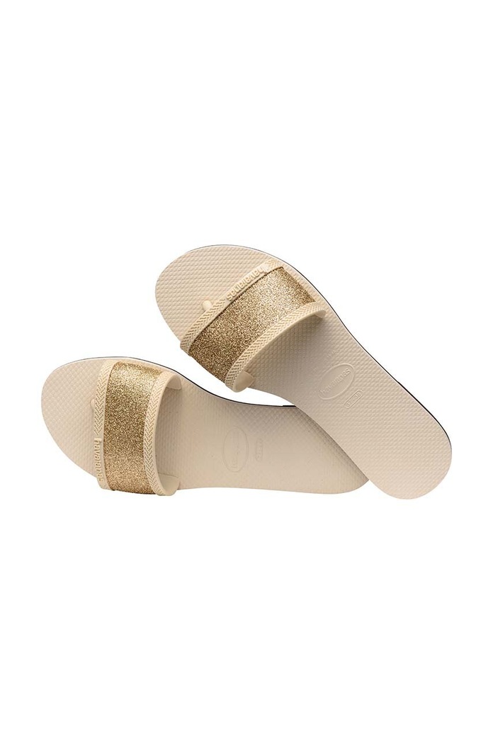 Pantofle Havaianas YOU ANGRA GLITTER béžová 4148294.0121