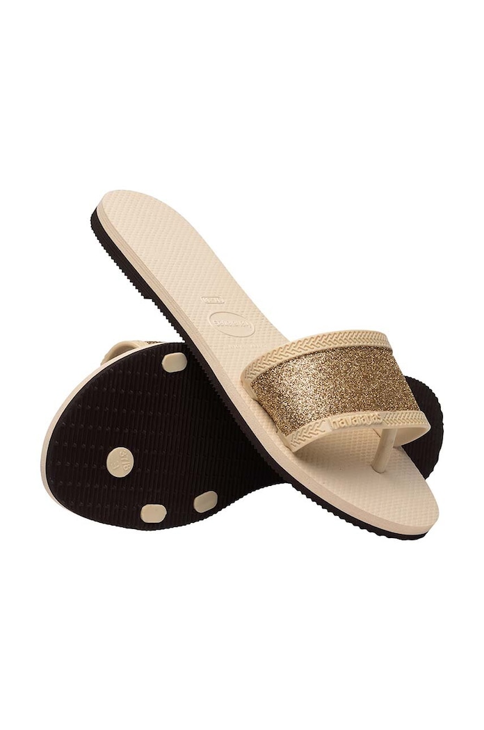 Pantofle Havaianas YOU ANGRA GLITTER 4148294.0121 béžová