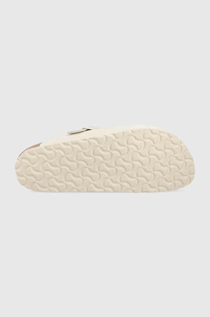 Birkenstock klapki zamszowe Boston 1024740 biały