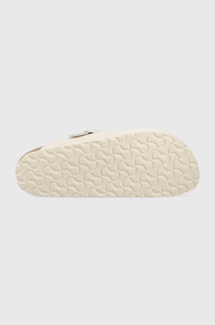 Birkenstock klapki zamszowe Boston 1024740 biały