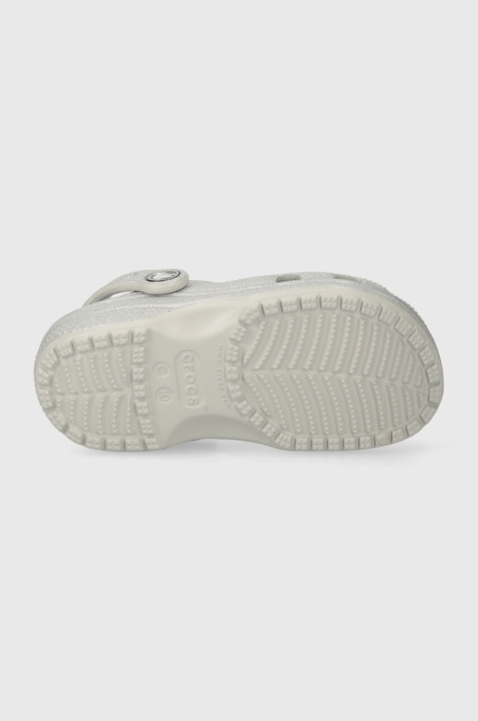 Dječje natikače Crocs 206992.CROCS.CLASSIC.GL srebrna