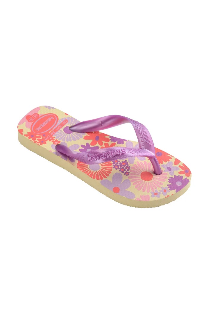 Fete Havaianas slapi copii FLORES 4000052 violet