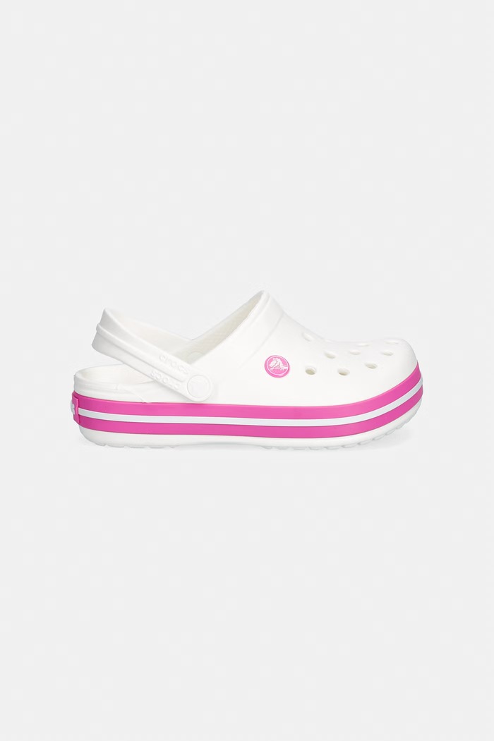 Crocs klapki dziecięce CROCBAND KIDS CLOG 207006.CROCS.CROCBAND.K biały SS26