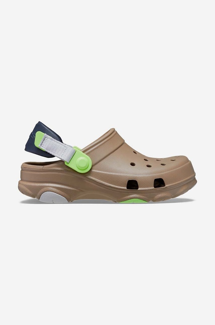 Detské šľapky Crocs All Terain Kids Clog hnedá 207458.KHAKI.MULTI
