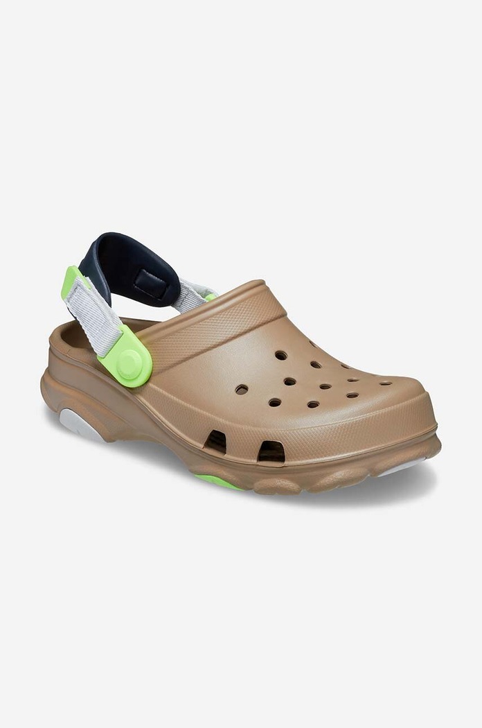Detské šľapky Crocs All Terain Kids Clog 207458.KHAKI.MULTI hnedá