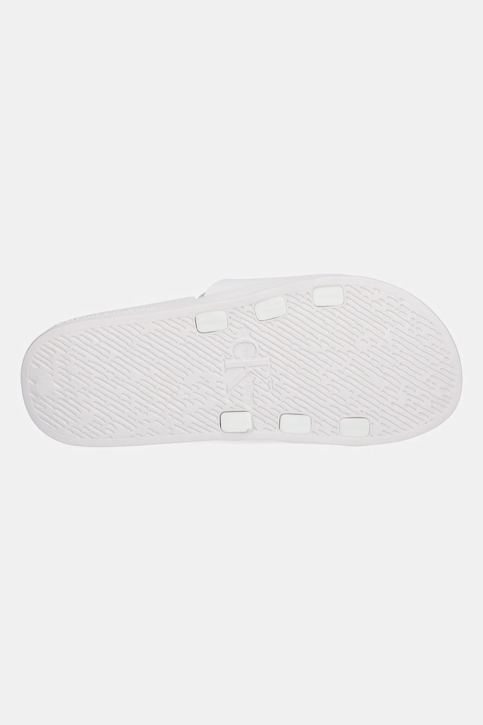 Klapki SLIDE MONOGRAM TPU Calvin Klein Jeans biały YM0YM00361