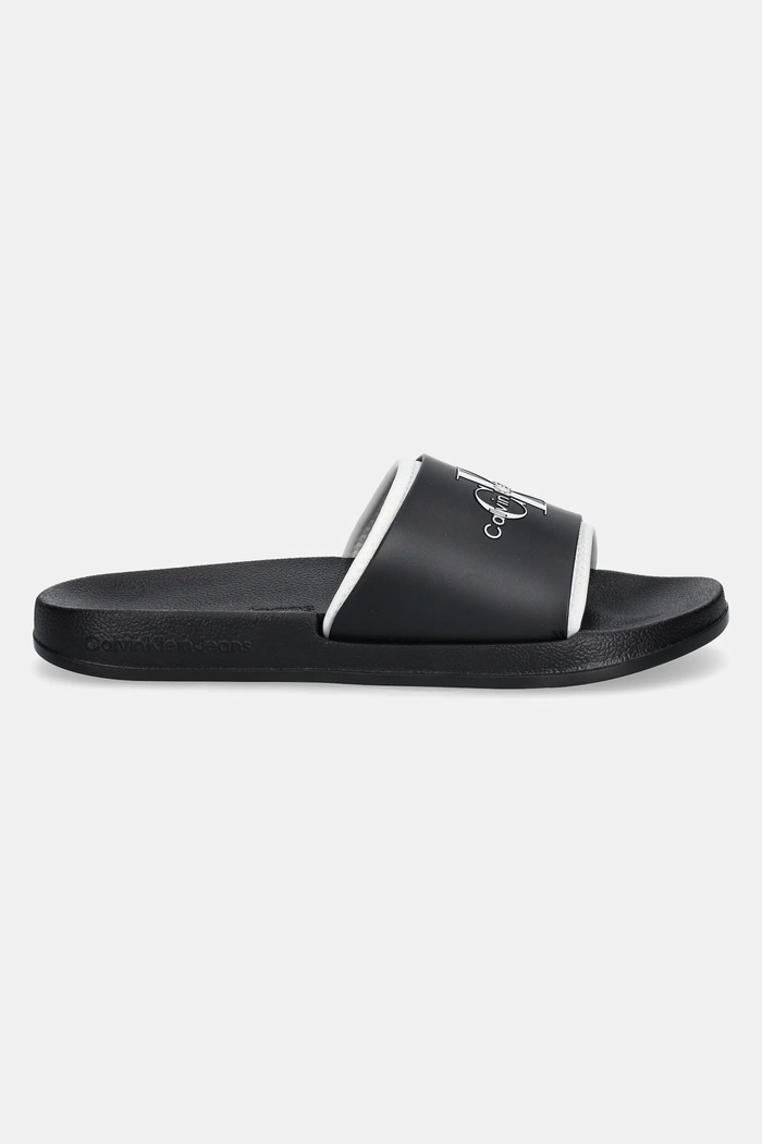 Natikače Calvin Klein Jeans SLIDE MONOGRAM TPU YM0YM00361 crna SS25