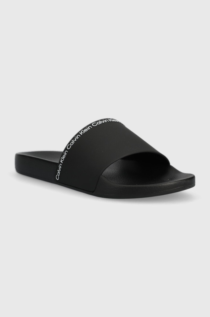 Чехли Calvin Klein POOL SLIDE RUBBER HM0HM00981 черен SS25