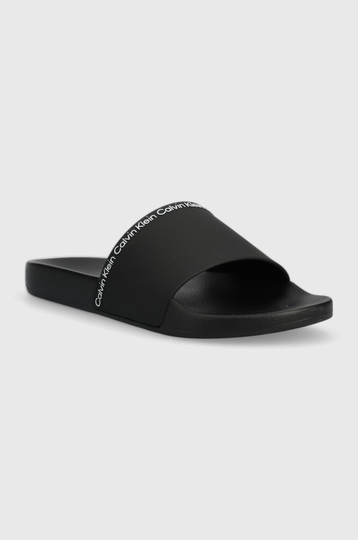 Чехли Calvin Klein POOL SLIDE RUBBER HM0HM00981 черен SS25