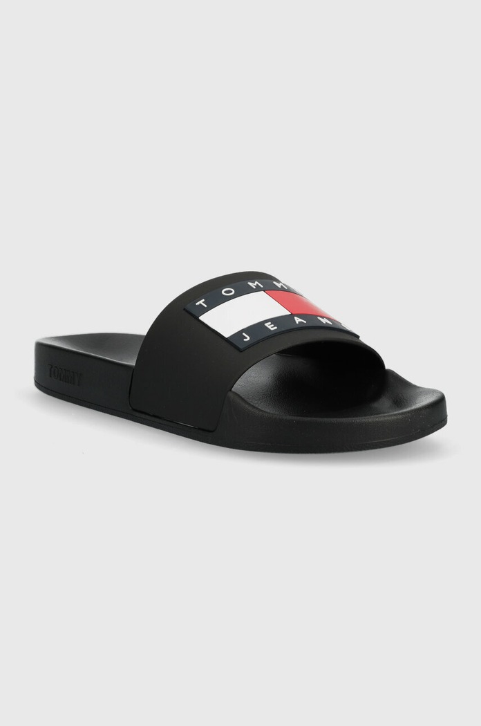 Tommy Jeans papuci POOL SLIDE ESS EM0EM01191 negru SS26