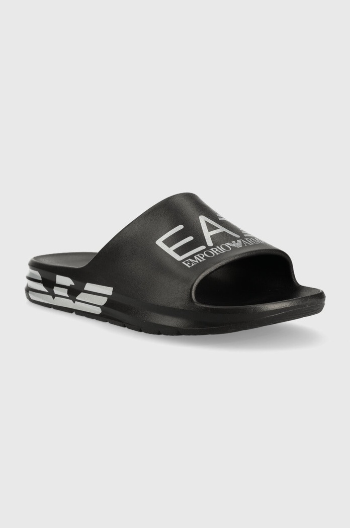 EA7 Emporio Armani klapki XBP008 XK337 N763 XBP008.XK337.N763 czarny SS25