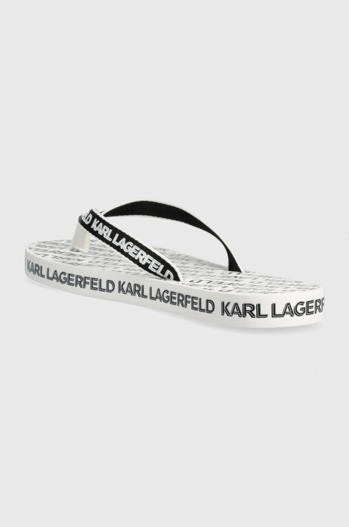 Încălțăminte Karl Lagerfeld slapi KOSTA MNS KL71003.Y10 alb