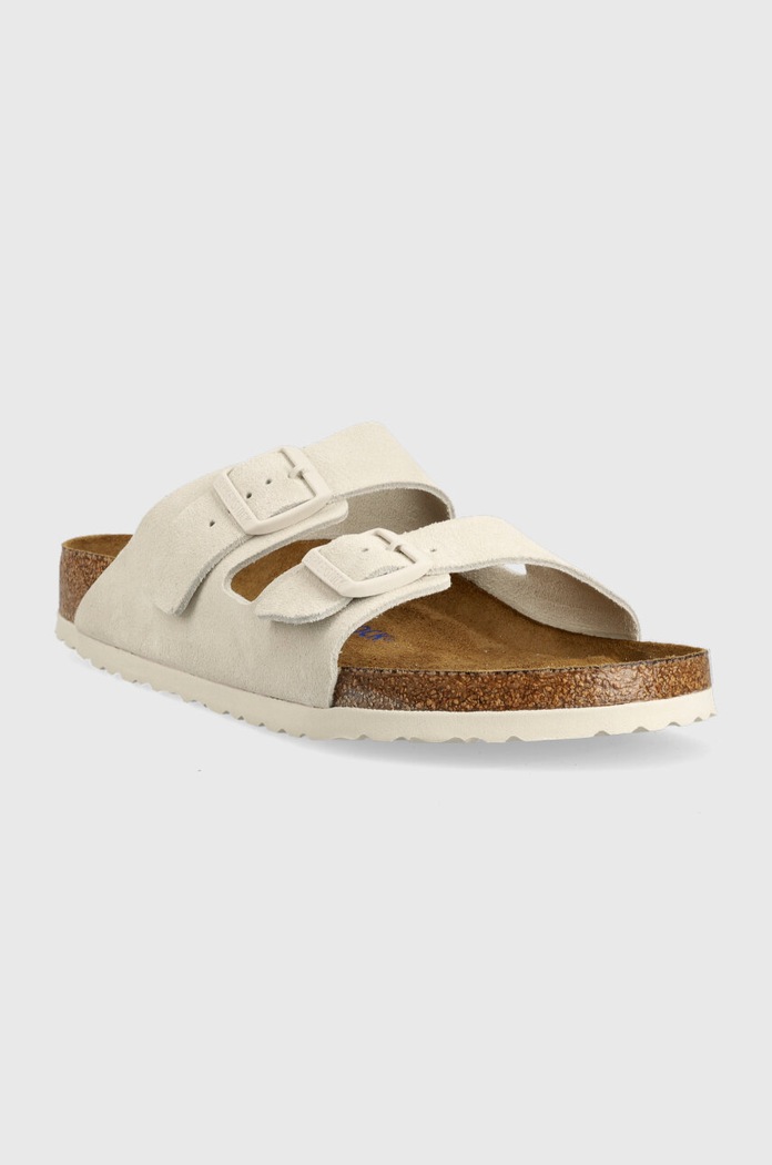Semišové pantofle Birkenstock Arizona 1024554 šedá SS23