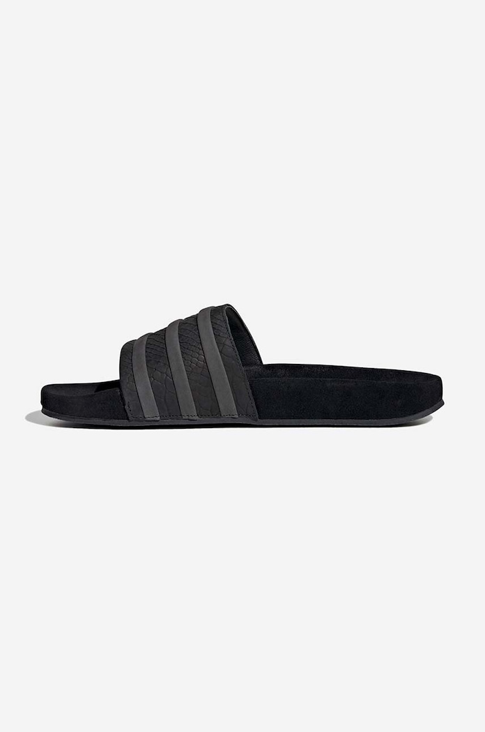 Shoes adidas Originals leather sliders Adilette FZ6451 FZ6451 black