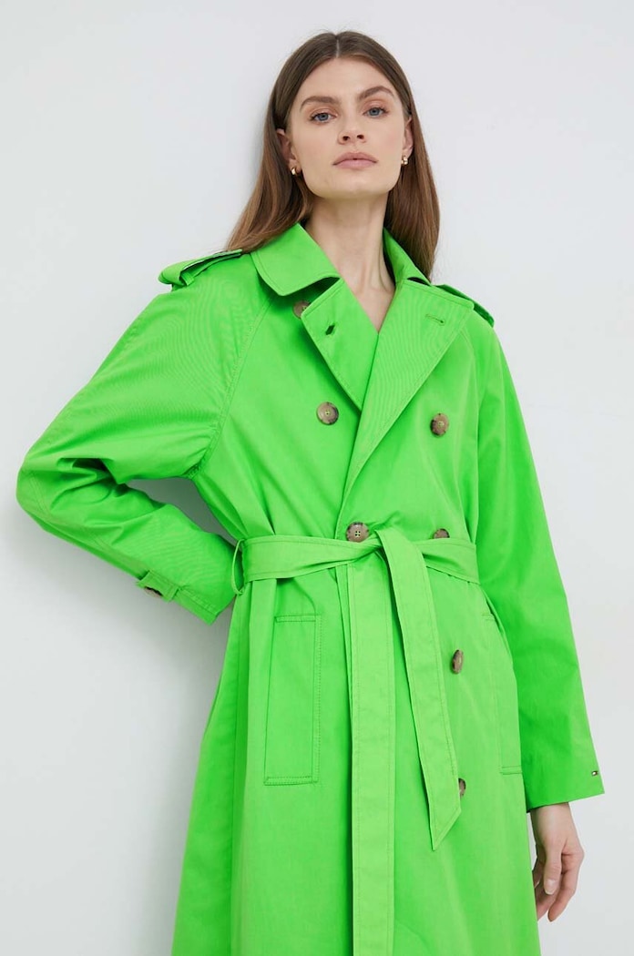 Pamučni baloner Tommy Hilfiger zelena WW0WW36960.PPYX