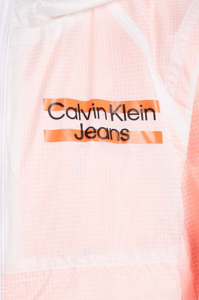 Calvin Klein Jeans kurtka dziecięca pomarańczowy IB0IB01659.PPYX