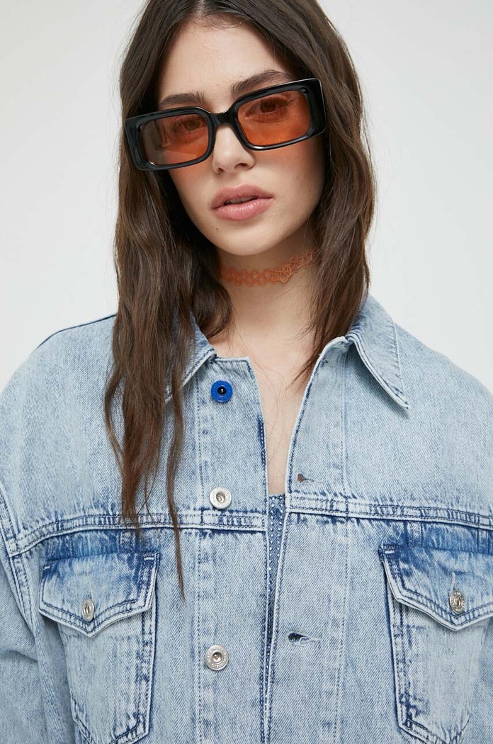 Džínová bunda Karl Lagerfeld Jeans 231J1451 modrá