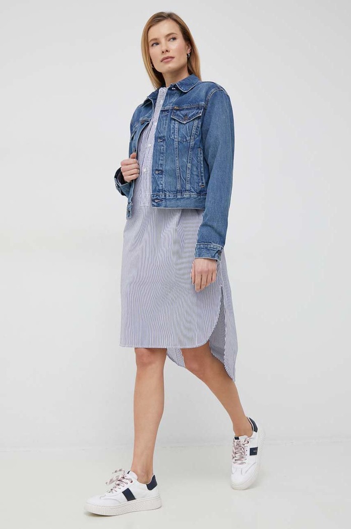 Jeans jakna Polo Ralph Lauren 211890141 mornarsko modra SS23