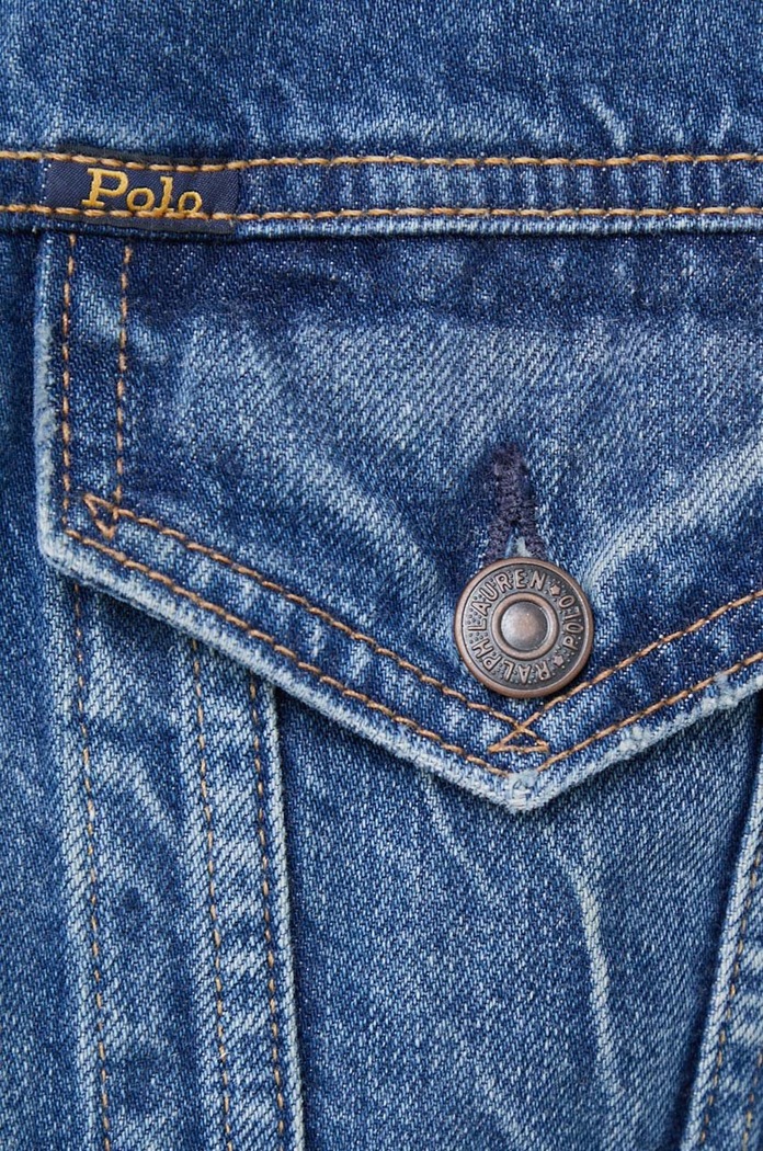 Jeans jakna Polo Ralph Lauren 211890141 mornarsko modra