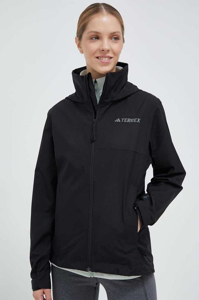 adidas TERREX kurtka przeciwdeszczowa Multi RAIN.RDY pozostałe czarny HN5460