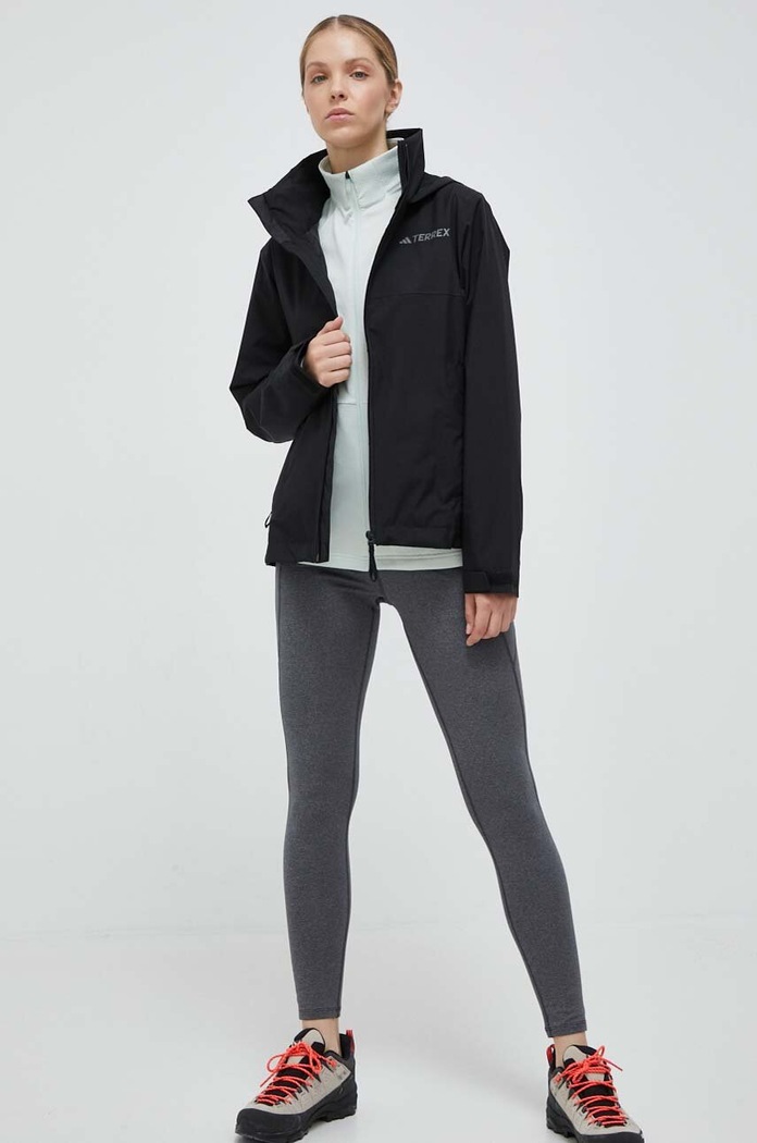 adidas TERREX kurtka przeciwdeszczowa Multi RAIN.RDY HN5460 czarny AW23