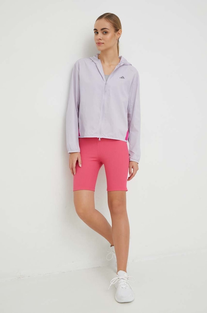 adidas Performance kurtka do biegania Run It HR9913 fioletowy SS23