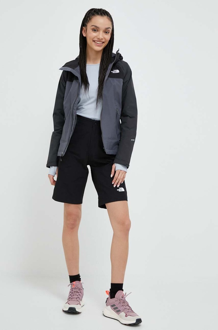 Outdoorová bunda The North Face STRATOS JACKET NF00CMJ059Q1 šedá SS23