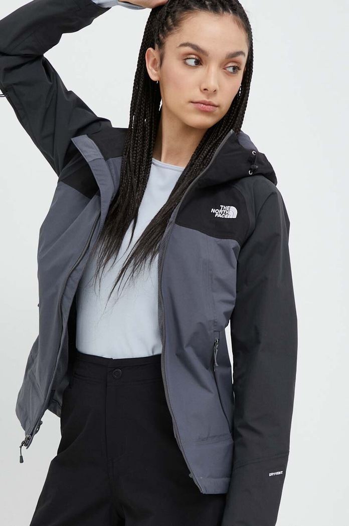 Outdoorová bunda The North Face STRATOS JACKET šedá NF00CMJ059Q1