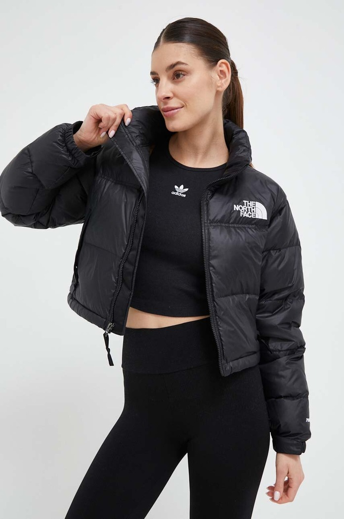 The North Face pehelydzseki NUPTSE SHORT JACKET pehelytoll fekete NF0A5GGEKX71