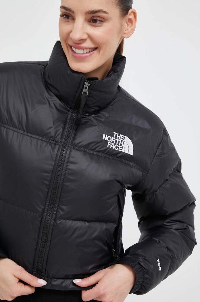 The North Face pehelydzseki NUPTSE SHORT JACKET fekete NF0A5GGEKX71