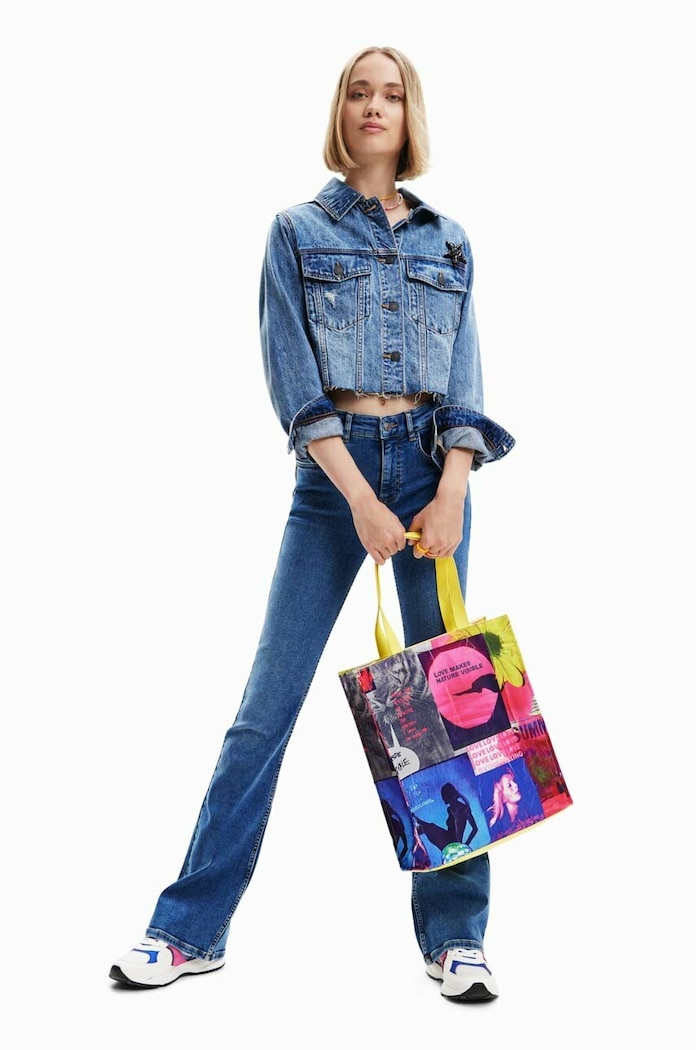 Desigual kurtka jeansowa dziecięca 23SWED23 niebieski SS23
