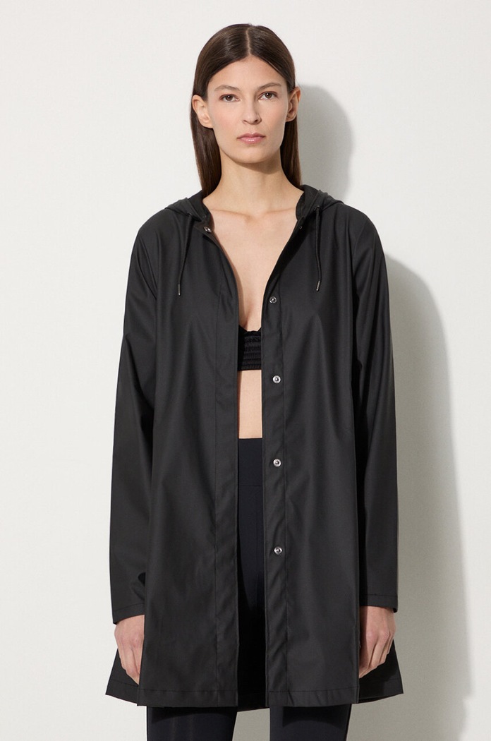 Kišna jakna Rains A-line W Jacket 18050 bez tople podstave crna 18050.01