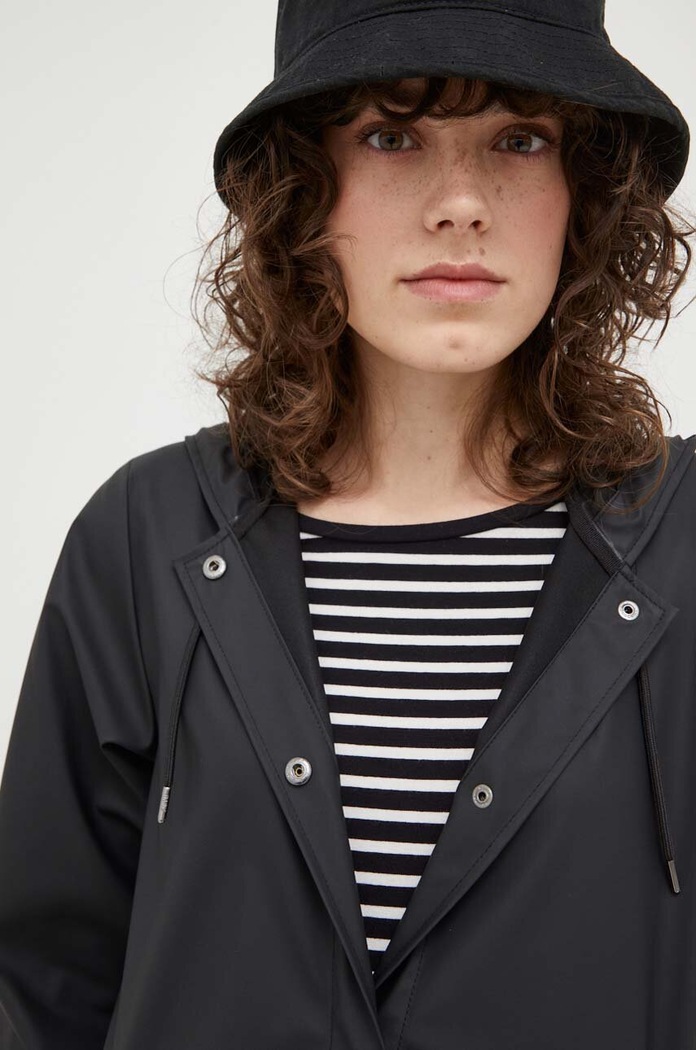 Rains kurtka przeciwdeszczowa 18050 A-line W Jacket 18050.01 czarny
