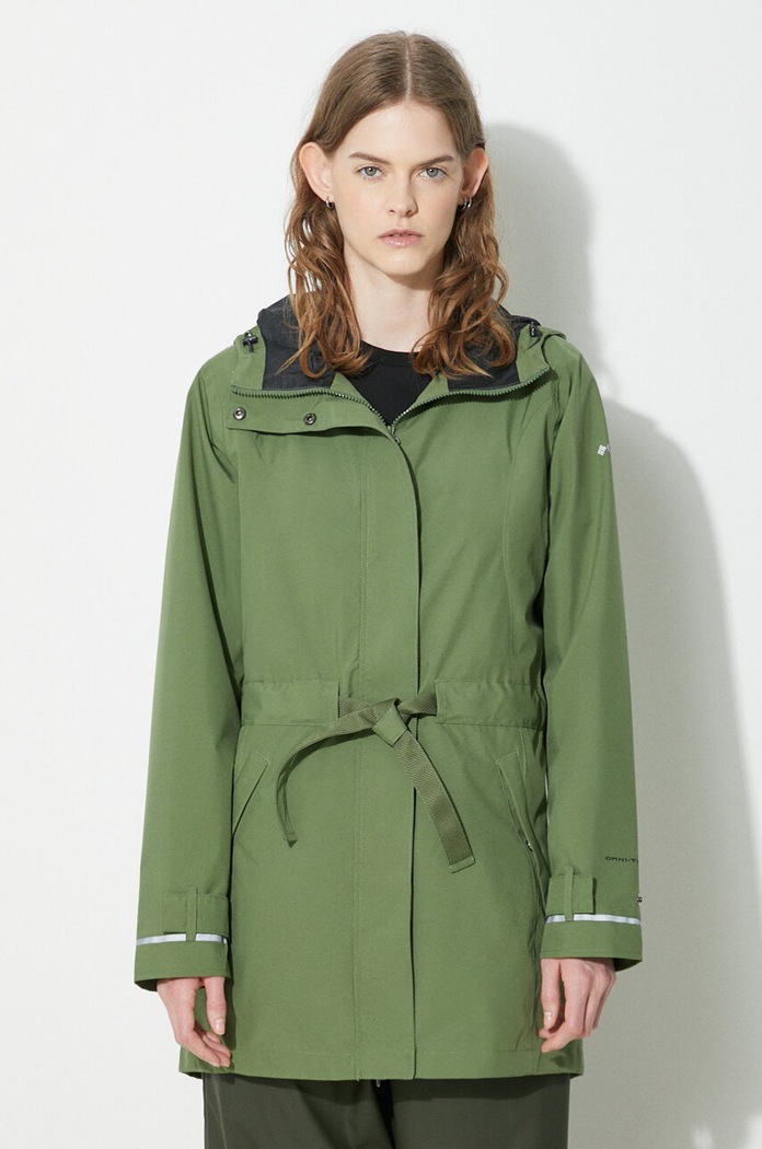 Parka Columbia Here and There bez tople podstave zelena 2034763