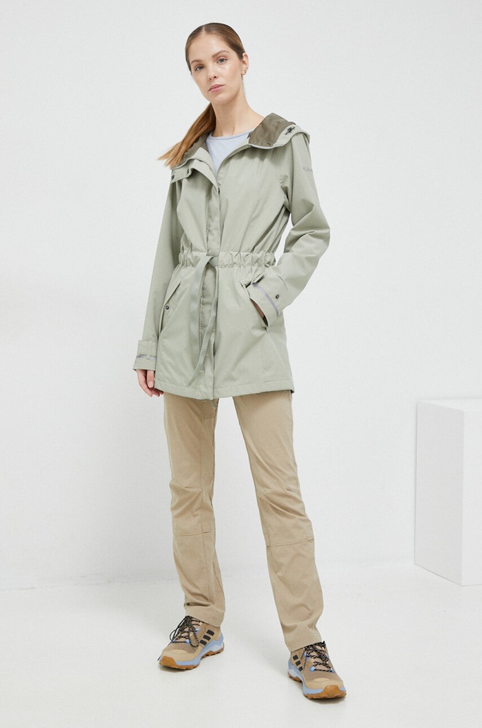 Bunda parka Columbia Here and There 2034763 zelená SS24