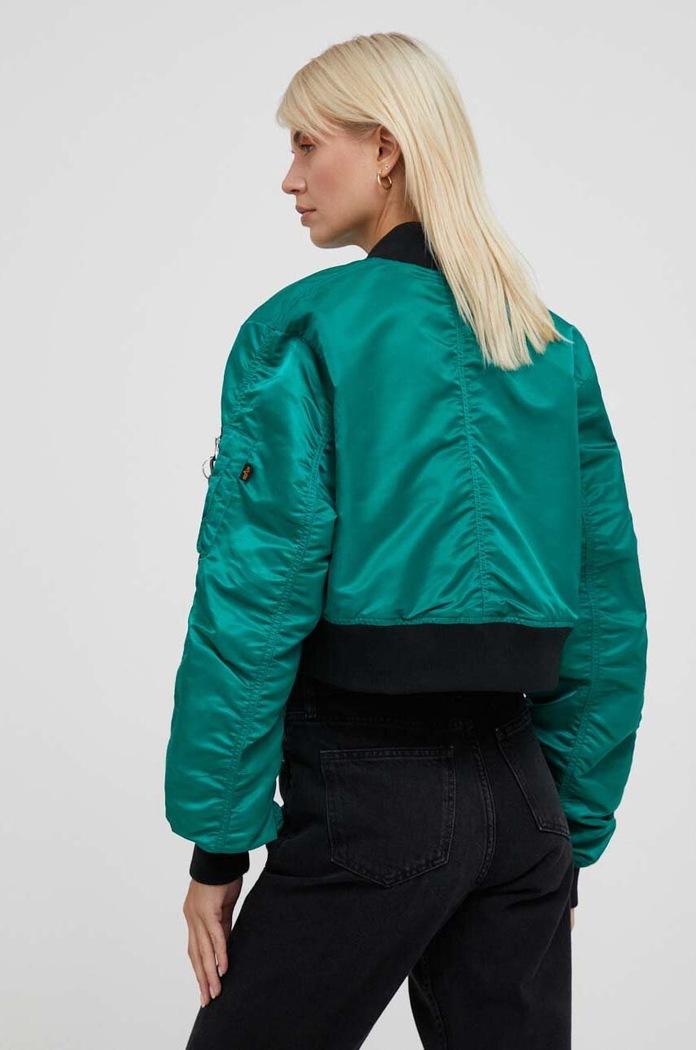 Îmbrăcăminte Alpha Industries Geaca MA-1 BOXY WMN 136008.668 turcoaz
