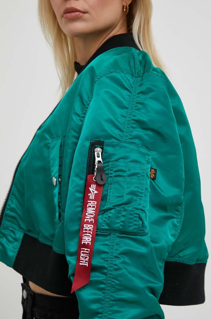 Geaca MA-1 BOXY WMN Alpha Industries turcoaz 136008.668