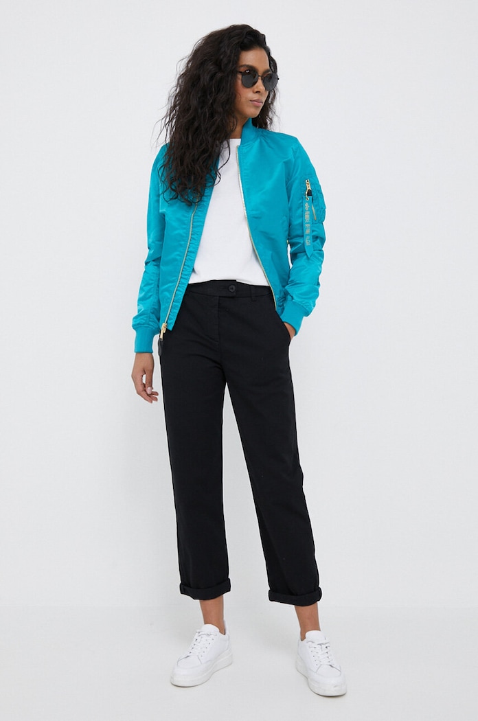 Alpha Industries kurtka bomber MA-1 VF LW WMN 156001.576 turkusowy SS24
