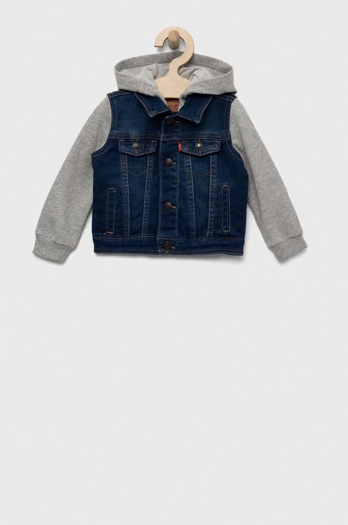 Dětská riflová bunda Levi's riflovina námořnická modř 6E8564