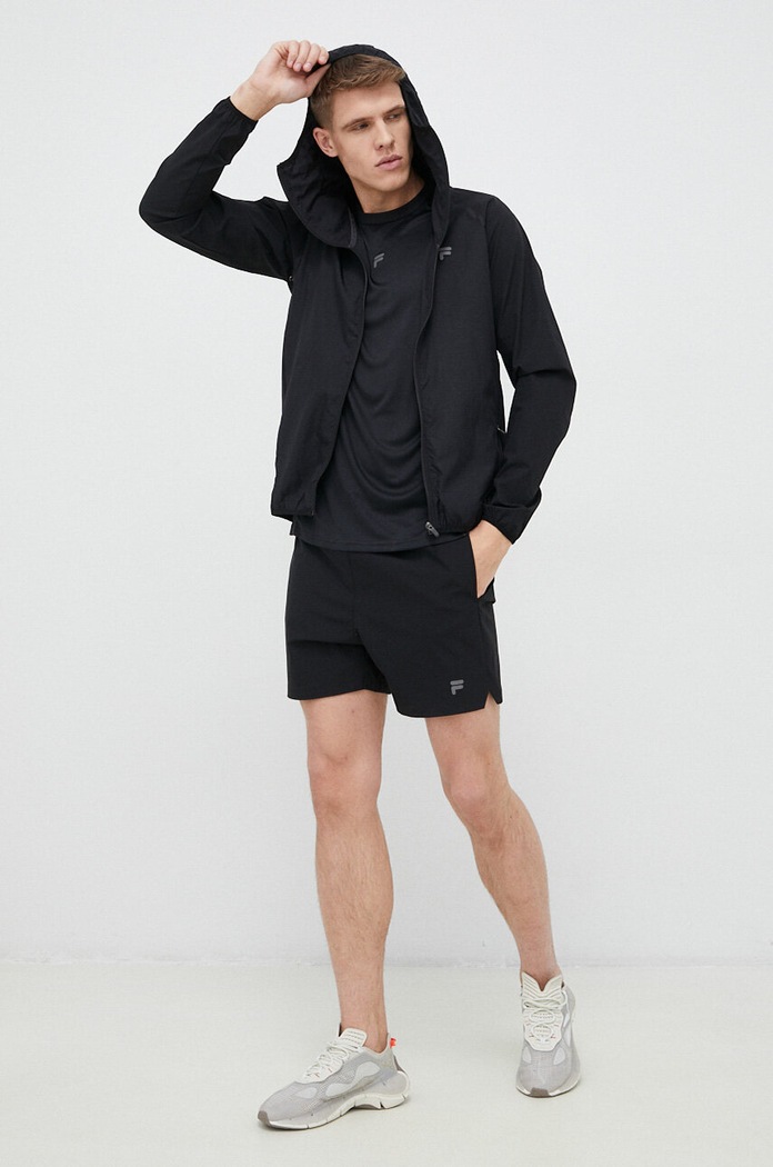 Σακάκι προπόνησης Fila Rom FAM0294 μαύρο SS23