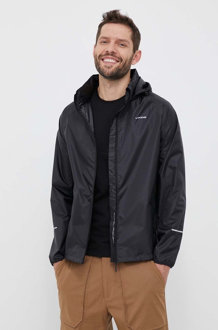 Viking αδιάβροχο μπουφάν ανδρικό Rainier 700.25.2550 μαύρο SS26