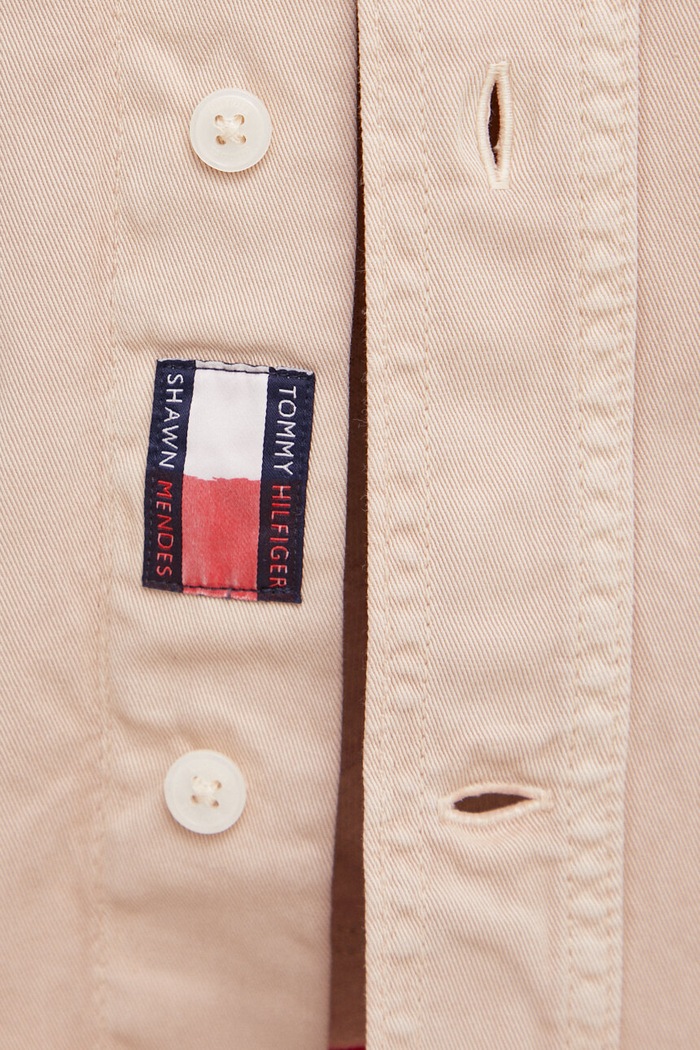 Tommy Hilfiger koszula jeansowa x Shawn Mendes MW0MW31197.PPYX beżowy