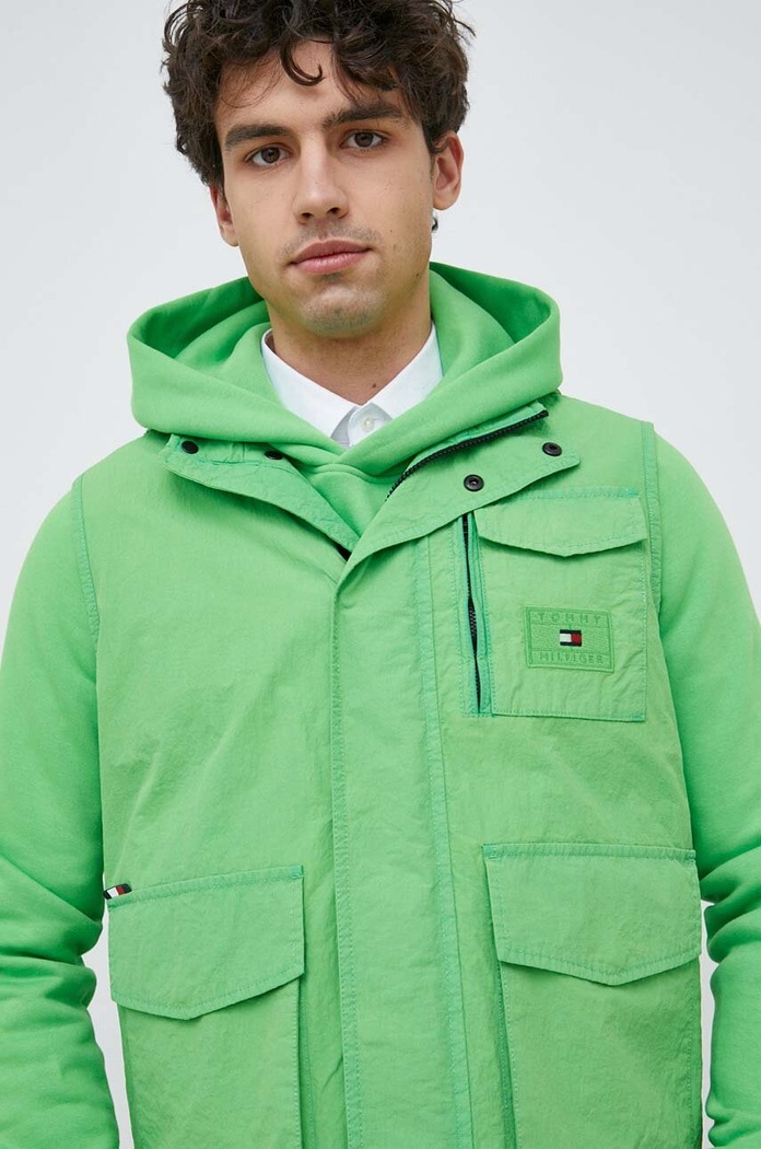 Tommy Hilfiger bezrękawnik zielony MW0MW31339.PPYX