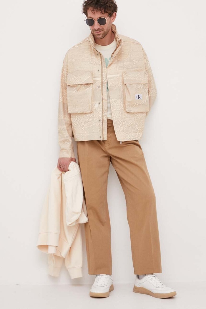 Bunda Calvin Klein Jeans J30J322944.PPYX béžová SS23