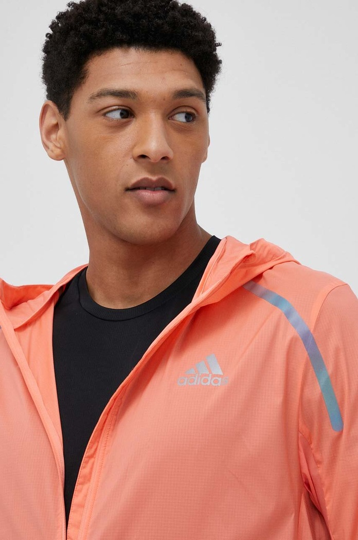 adidas Performance kurtka do biegania Marathon pomarańczowy IB8952