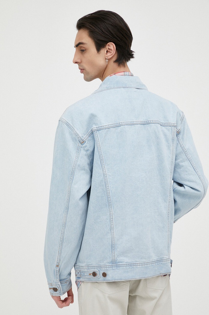 Oblečení Džínová bunda Wrangler W45973Y94 modrá