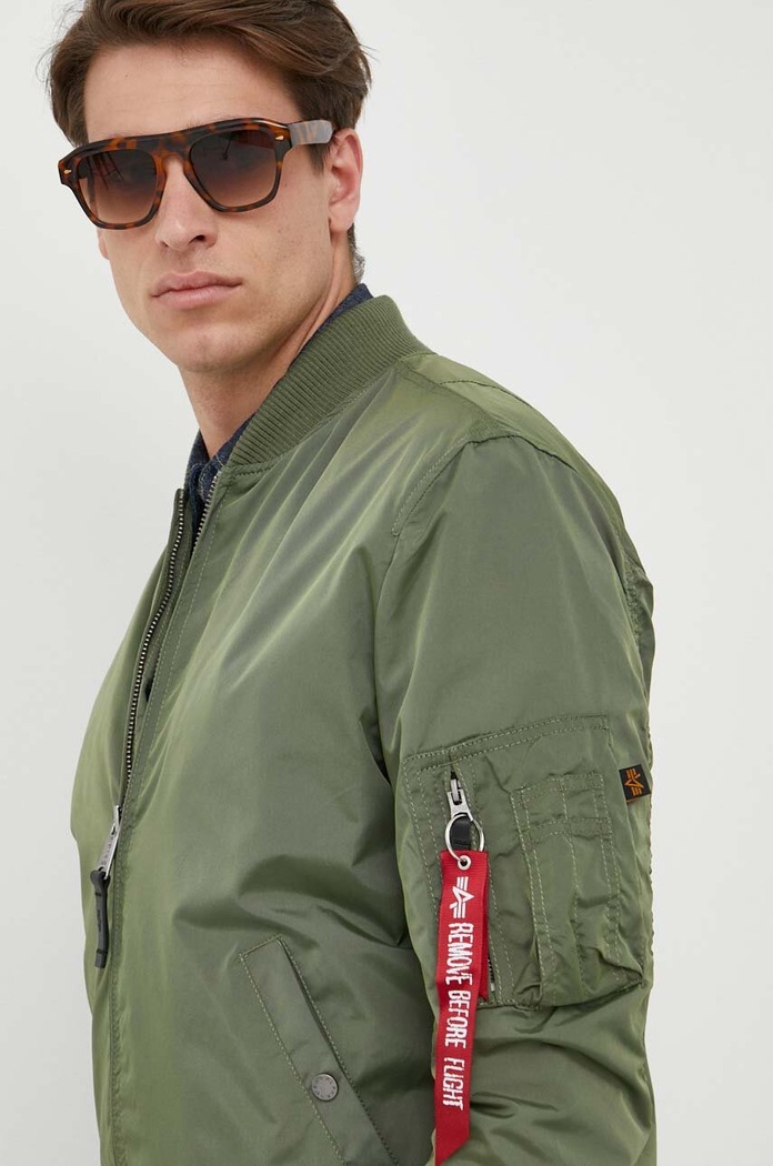 Яке бомбър Alpha Industries MA-1 TT зелен 191103.01
