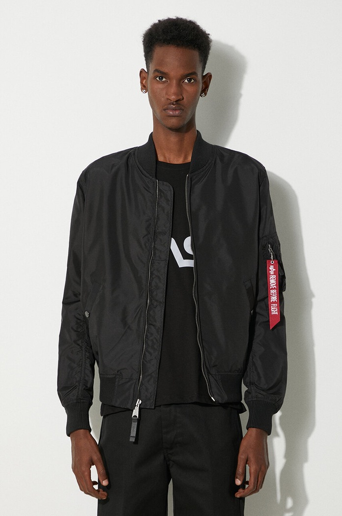 Alpha Industries kurtka bomber MA-1 TT Light Bomber bez kaptura czarny 191103.03